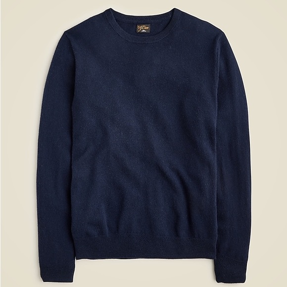 J. Crew Men's Deep Blue Crewneck Sweater XL - Picture 2 of 3